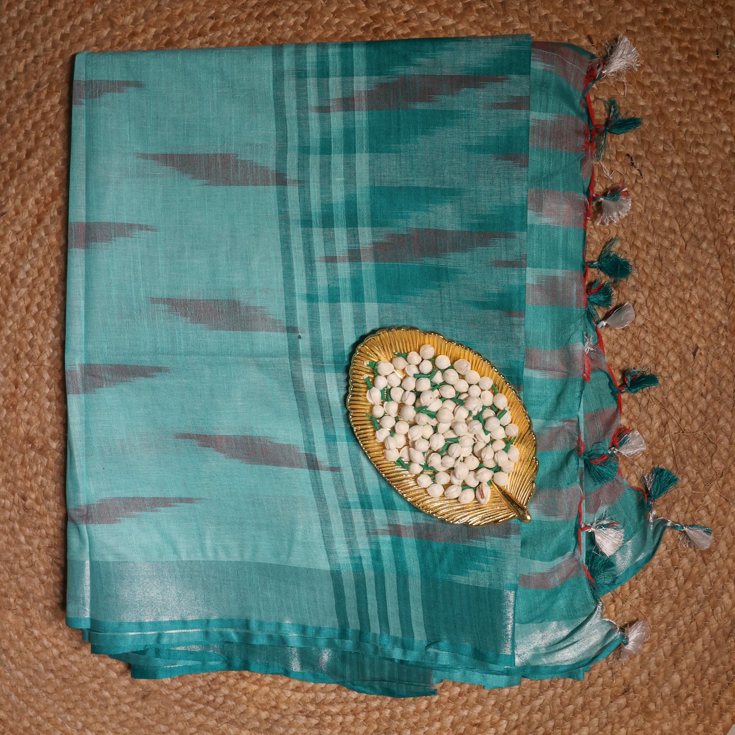 Teal Ikkat