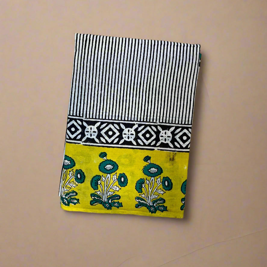 black stripes yellow floral