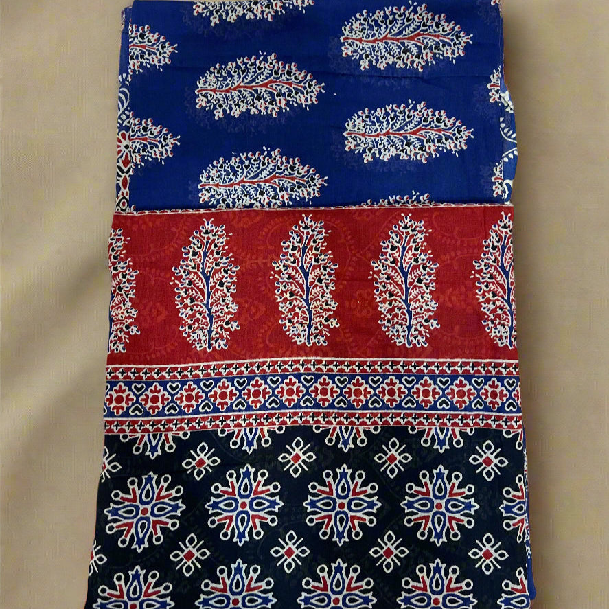 Blue mul cotton