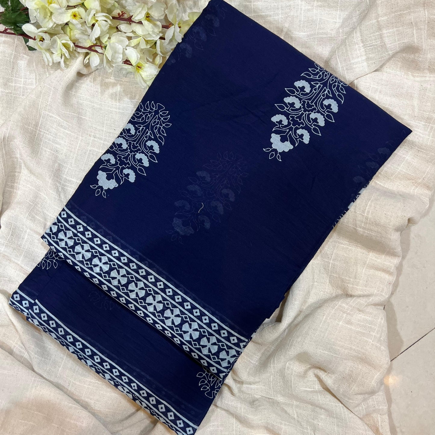 Indigo cotton
