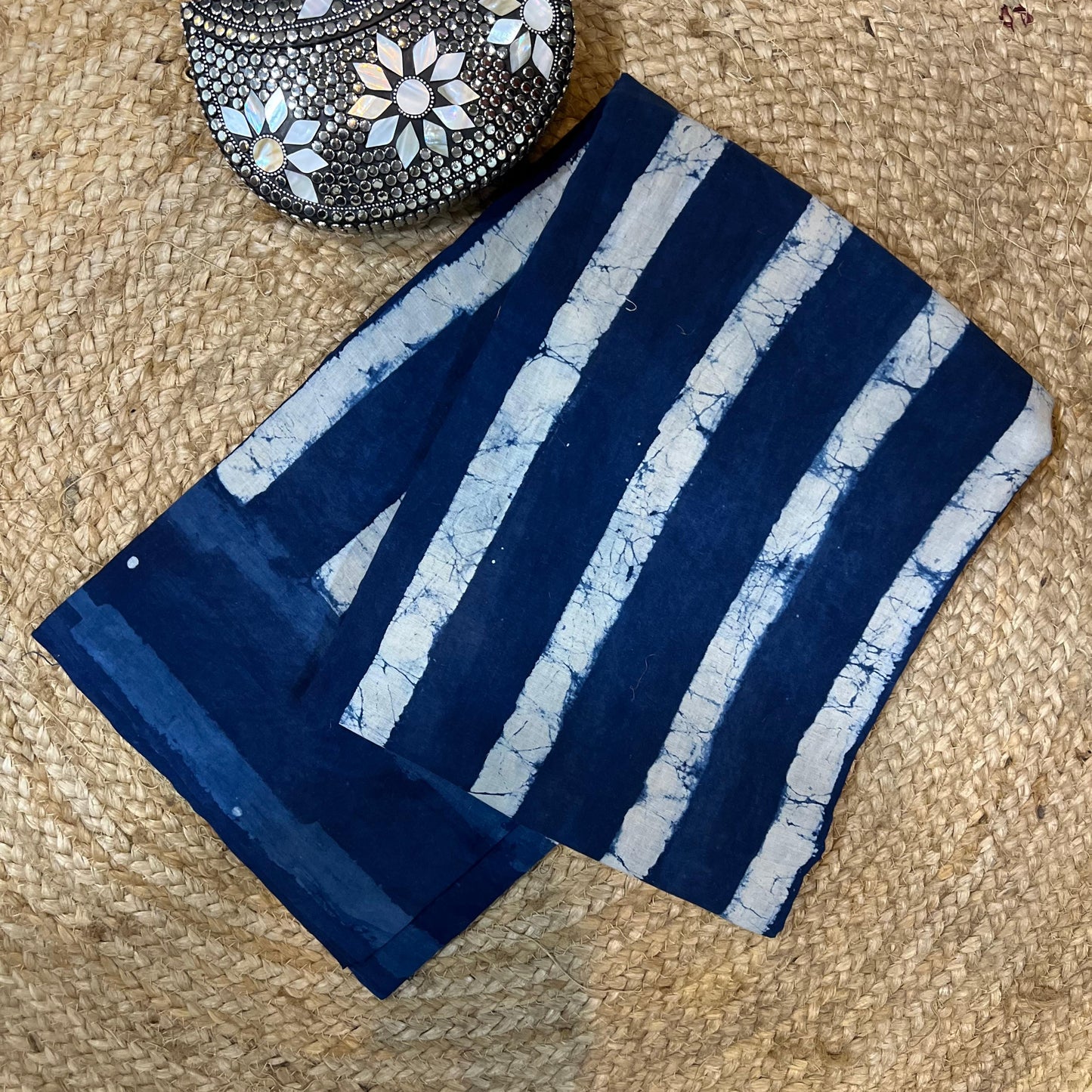 Indigo stripe mul