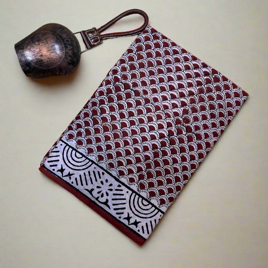 Maroon mul cotton