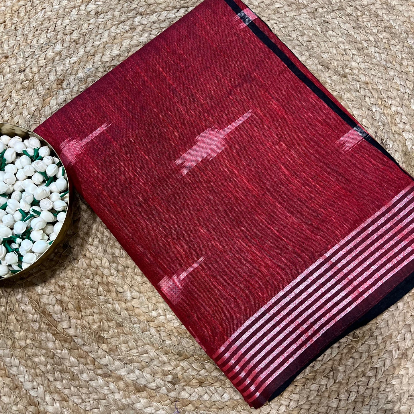 Maroon Ikkat