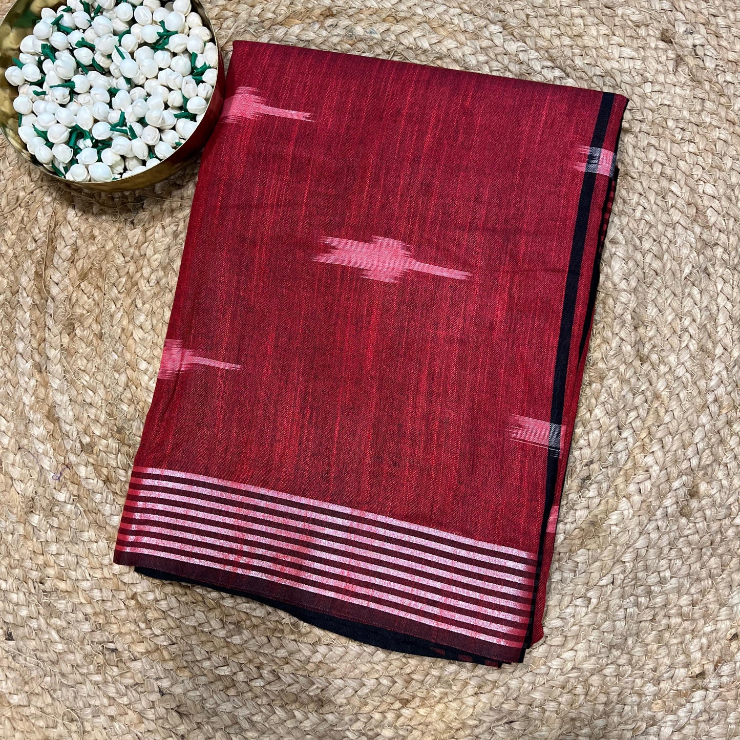 Maroon Ikkat