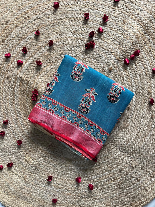 COTTON LINEN SAREE