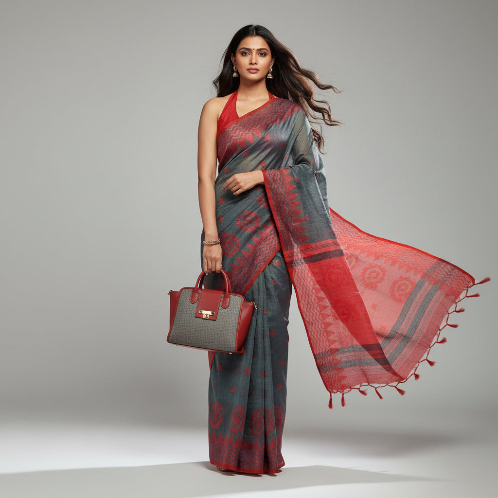 Cotton Jamdani Saree