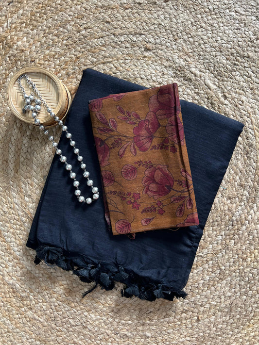 MUL COTTON PLAIN SAREE