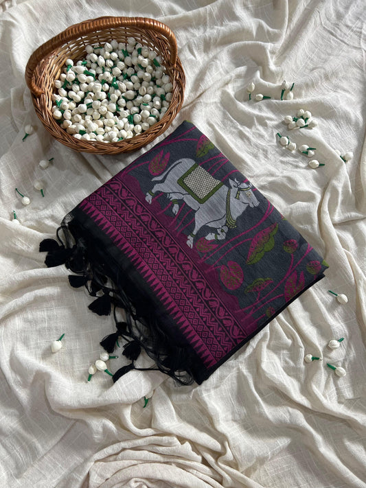 MUGA COTTON SAREE
