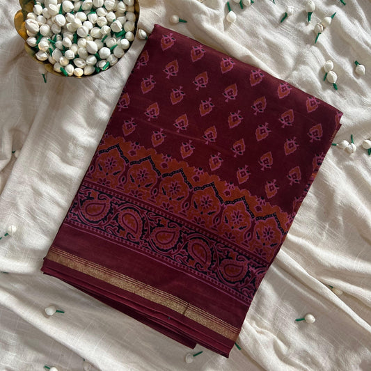 Brown chanderi