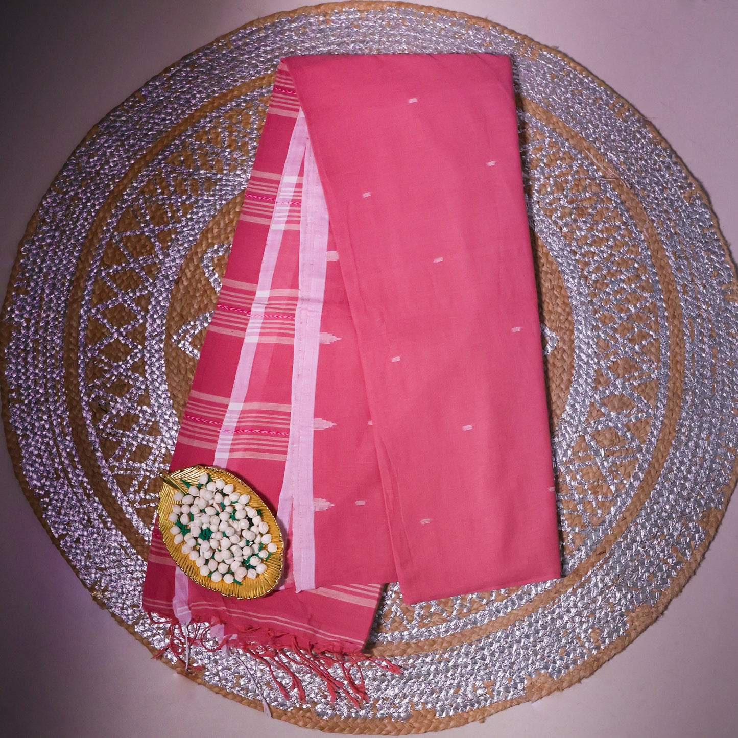 Pink dhonekhali cotton