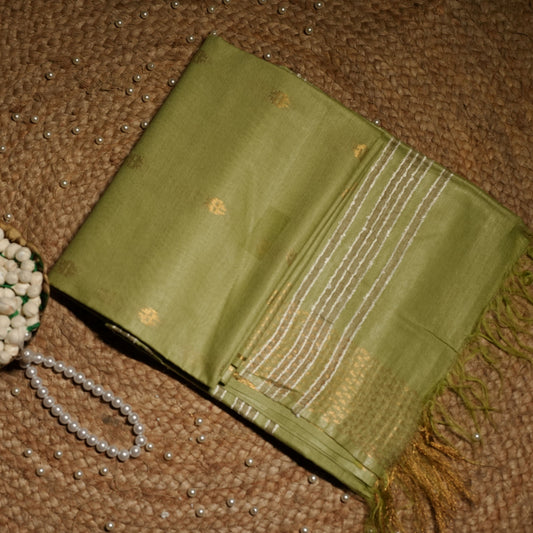 Green tussar