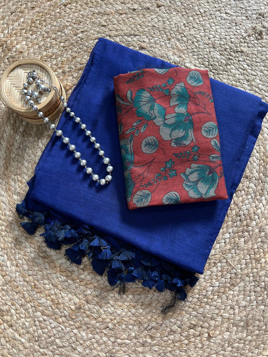 MUL COTTON PLAIN SAREE