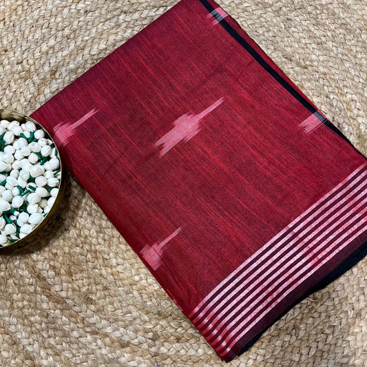 Maroon Ikkat