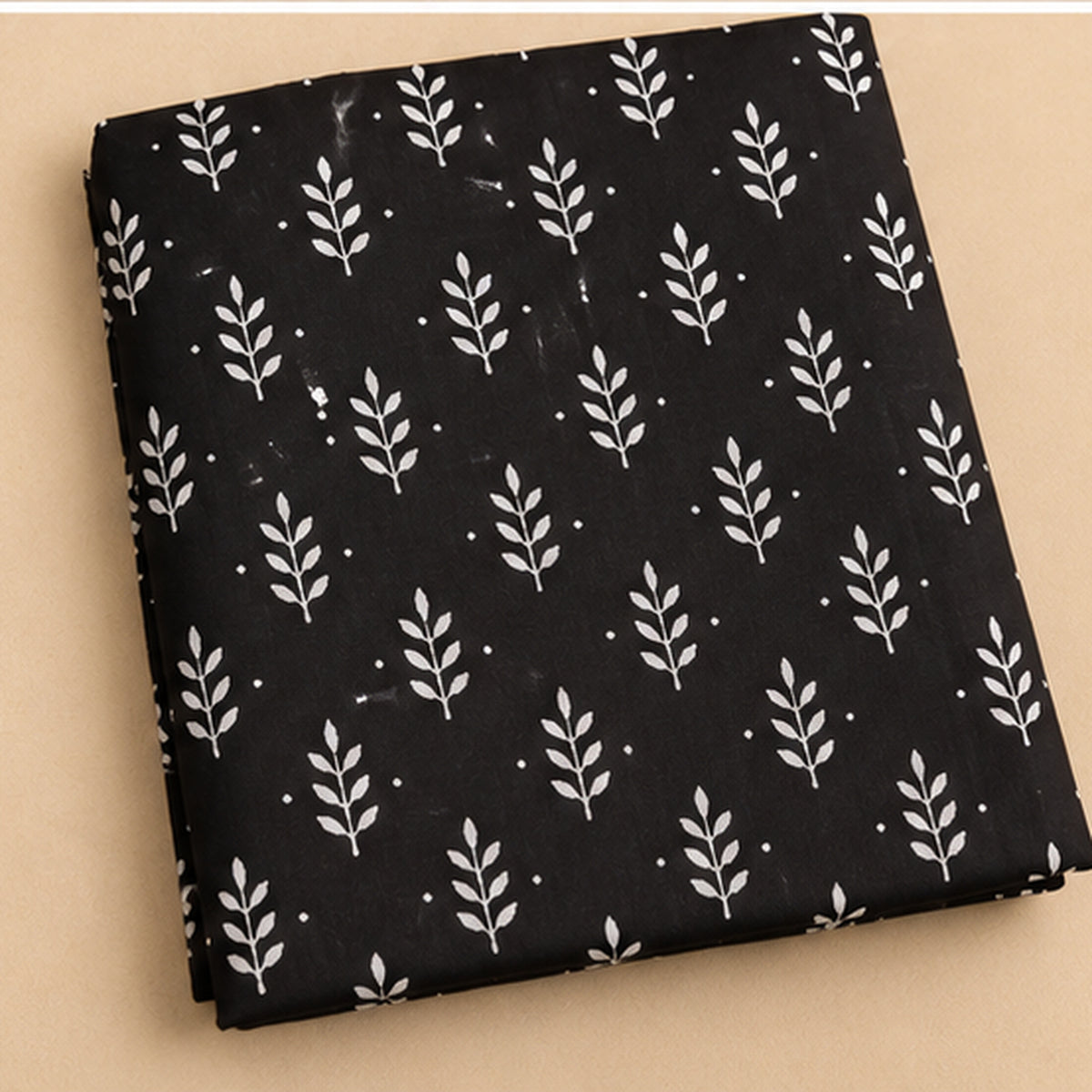 Soft Mul Cotton Black Blouse Fabric 