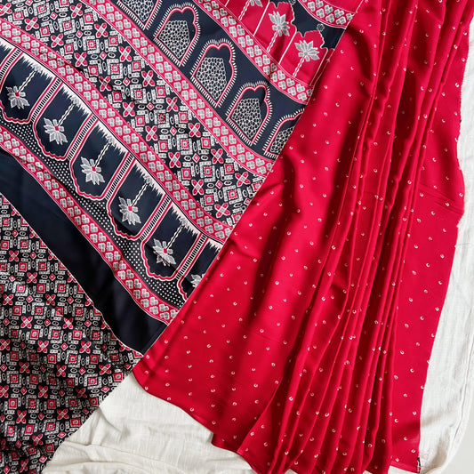 Red bandhani