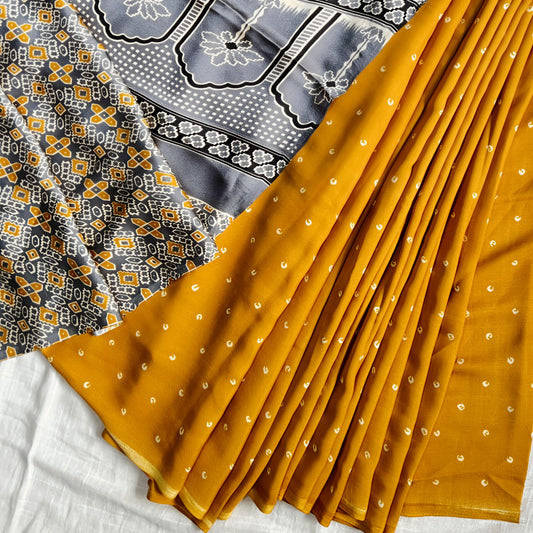 Yellow bandhani